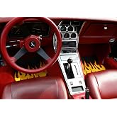 BDTrims Interior Dash Trim Kit Set Compatible with Chevrolet Corvette 1977-1982 | Dashboard Trim | (Brushed Aluminum)