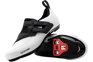 Tommaso Veloce Cycling Shoes for Indoor & Triathlon – Men's & Women's Bike Shoes with Cleat Compatibility, Breathable Mesh, A