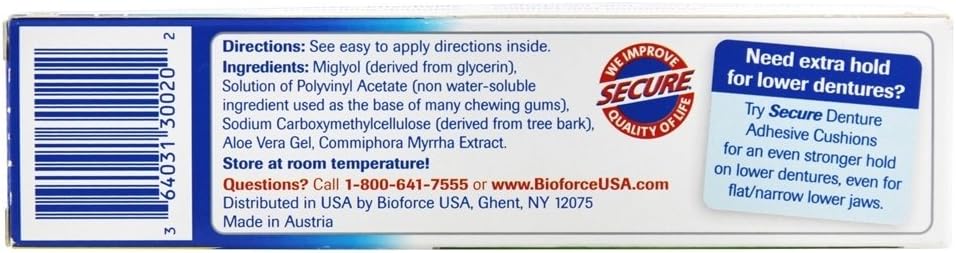 Secure Sensitive, Denture Adhesive, 1.4 Oz (40 G): Health & Personal Care