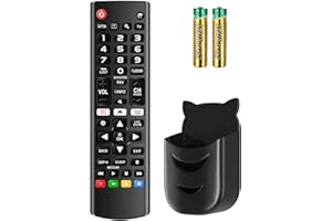 Rimous Remote Compatible with LG TV Remote Control (All Models) for All Smart TV LCD LED 3D AKB75375604 AKB75095307 AKB75675304 Remote Control for LG Remote Replacement with Holder & Battery