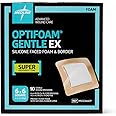 Amazon.com: Medline Optifoam Gentle EX Bordered Foam Adhesive Dressing ...