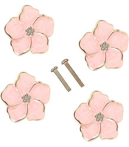 AMmao Hot Pink Drawer Knob 4 Pack Dresser Knobs Cabinets Knobs Round Drawer  Pulls Decorative Knob for Kitchen Bathroom Hardware Cupboard Furniture  Wardrobe - Amazon.com