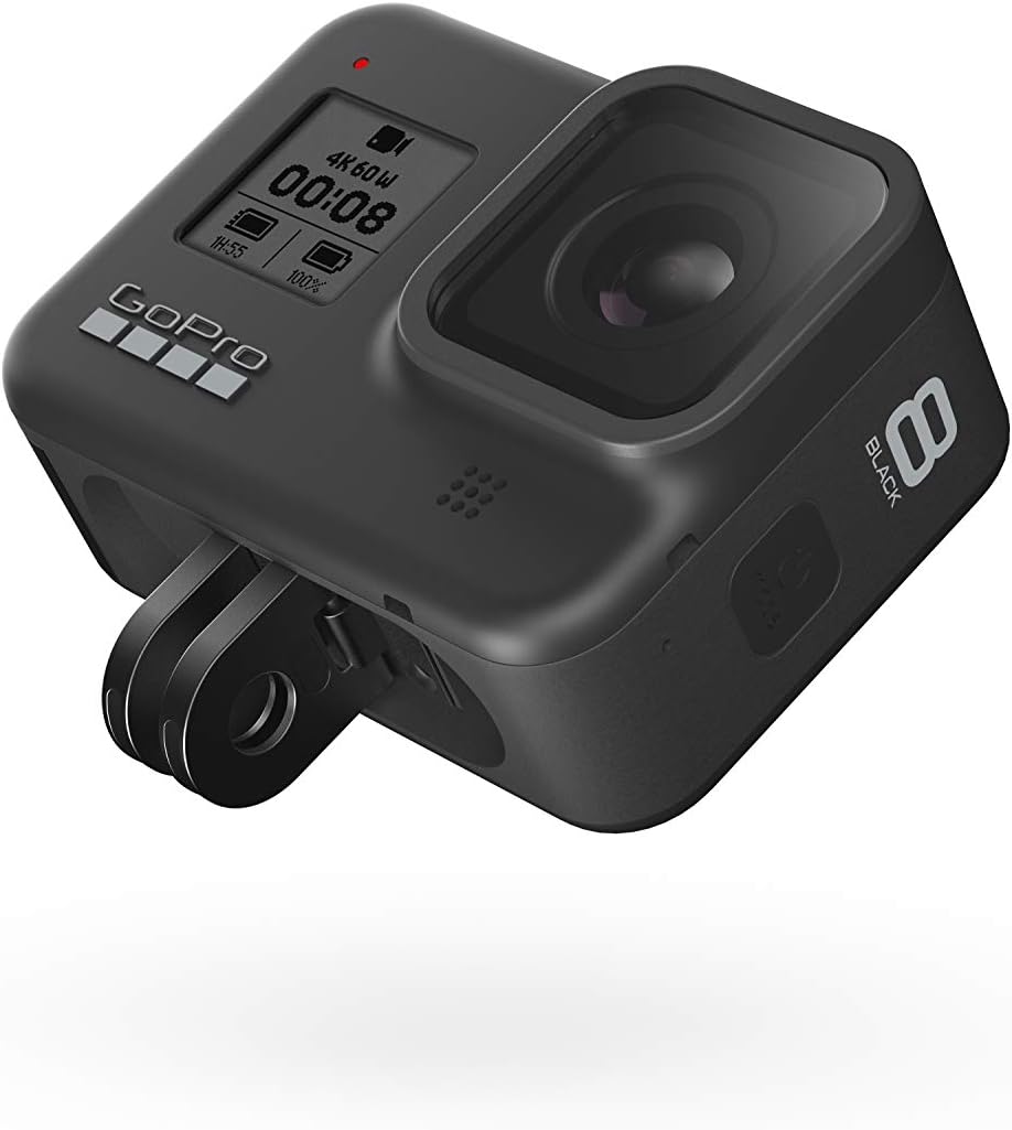 GoPro HERO8 Black Waterproof Action Camera with Touch Screen 4K Ultra HD Video 12MP Photos 1080p Live with Accessory Bundle - 1 Additional GoPro USA Batteries + PNY 64GB U3 microSDHC Card : Electronics