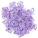 100 Pcs Wired Mesh Stocking Butterflies Wedding Decor (Purple)