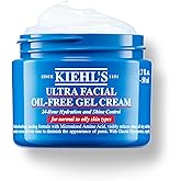 Kiehl's Ultra Facial Oil-Free Moisturizer, Shine-Reducing Gel Cream for Oily to Normal Skin, Hydrates Skin for 24 Hours, Visi