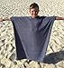 Surf Poncho Microfiber Hooded Robe Towel - Grey