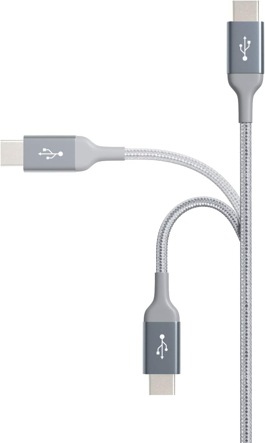 Amazon Basics USB-C to USB-C Cable Charger Cable, Nylon Braided Cord, 480Mbps Speed, USB-IF Certified, for Apple iPhone 16/15 - Image 3
