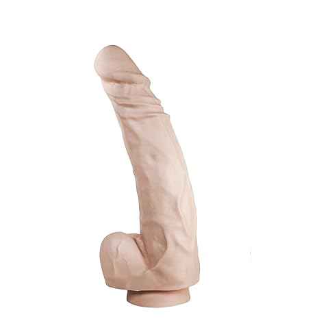 Dildorama 515 Modell S18F - 13,5 Zoll (34,5 x 7,0 cm) - sehr naturgetreuer Dildo, hautfarben, mit Hoden, Adern und Saugnapf, 