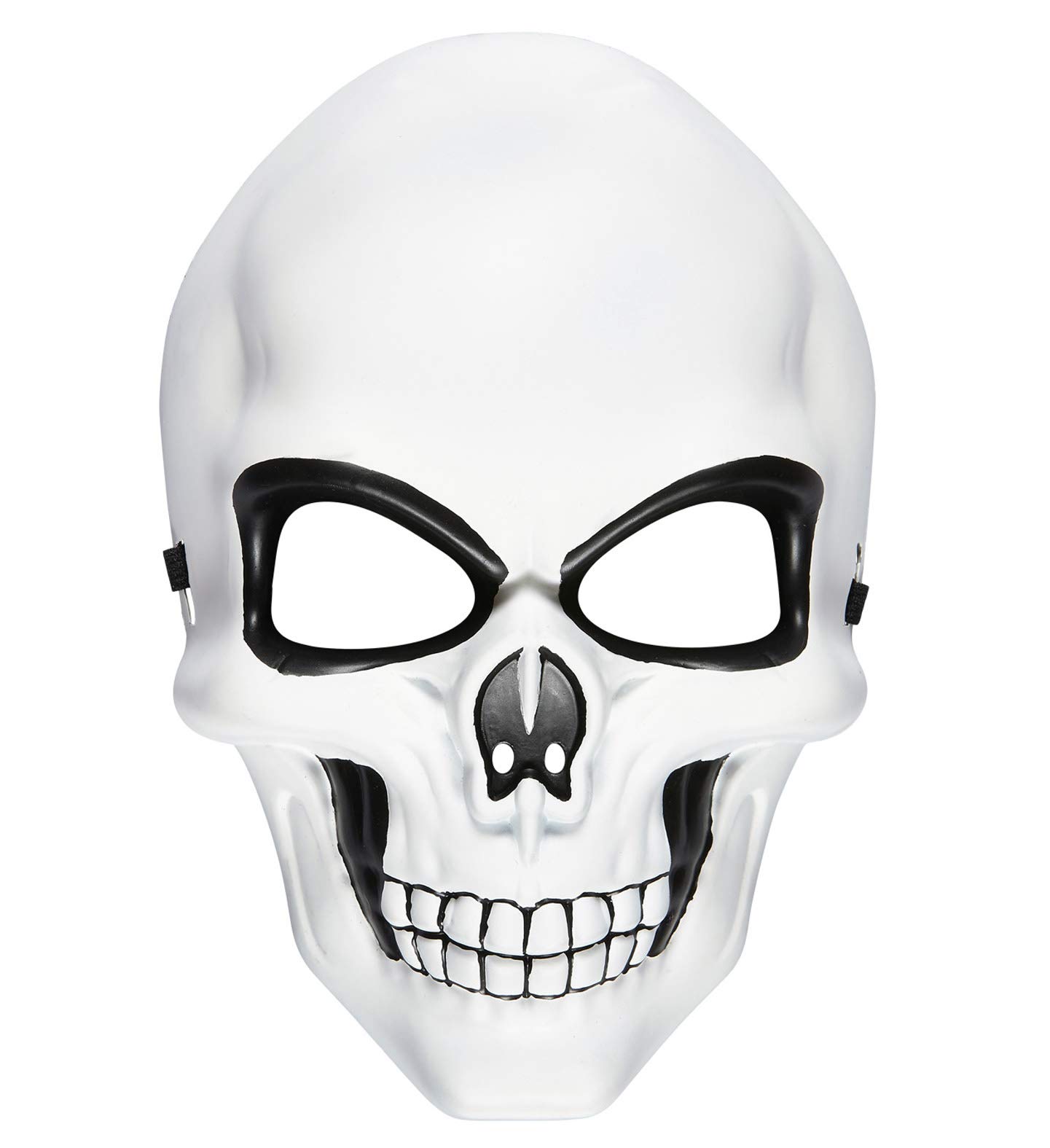 Widmann Skull Half Fcae Mask Skeleton Ghost Halloween Fancy Dress Accessory
