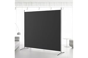 Kokorona 1 Panel Room Divider, 6FT Tall Folding Privacy Screen Wall Dividers, Portable Single Panel Temporary Privacy Wall Fr