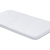 Amzreine Baby Bassinet Mattress Pad, 47" x 23.6" x 2" Dual Sided Gel Memory Foam Mattress with Breathable Removable Soft Cover Fit for ADOVEL/BabyBond/ELEMARA Bassinet Bedside Crib