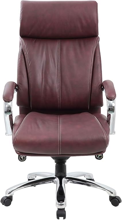 Chaise De Bureau Pivotante Premium Savona Habillage Cuir Et Dossier Haut Coloris Bordeaux Fauteuil De Direction Avec Parties Chromees Cuir Soft Touch Inspire Par Le Design Italien Amazon Fr Fournitures De