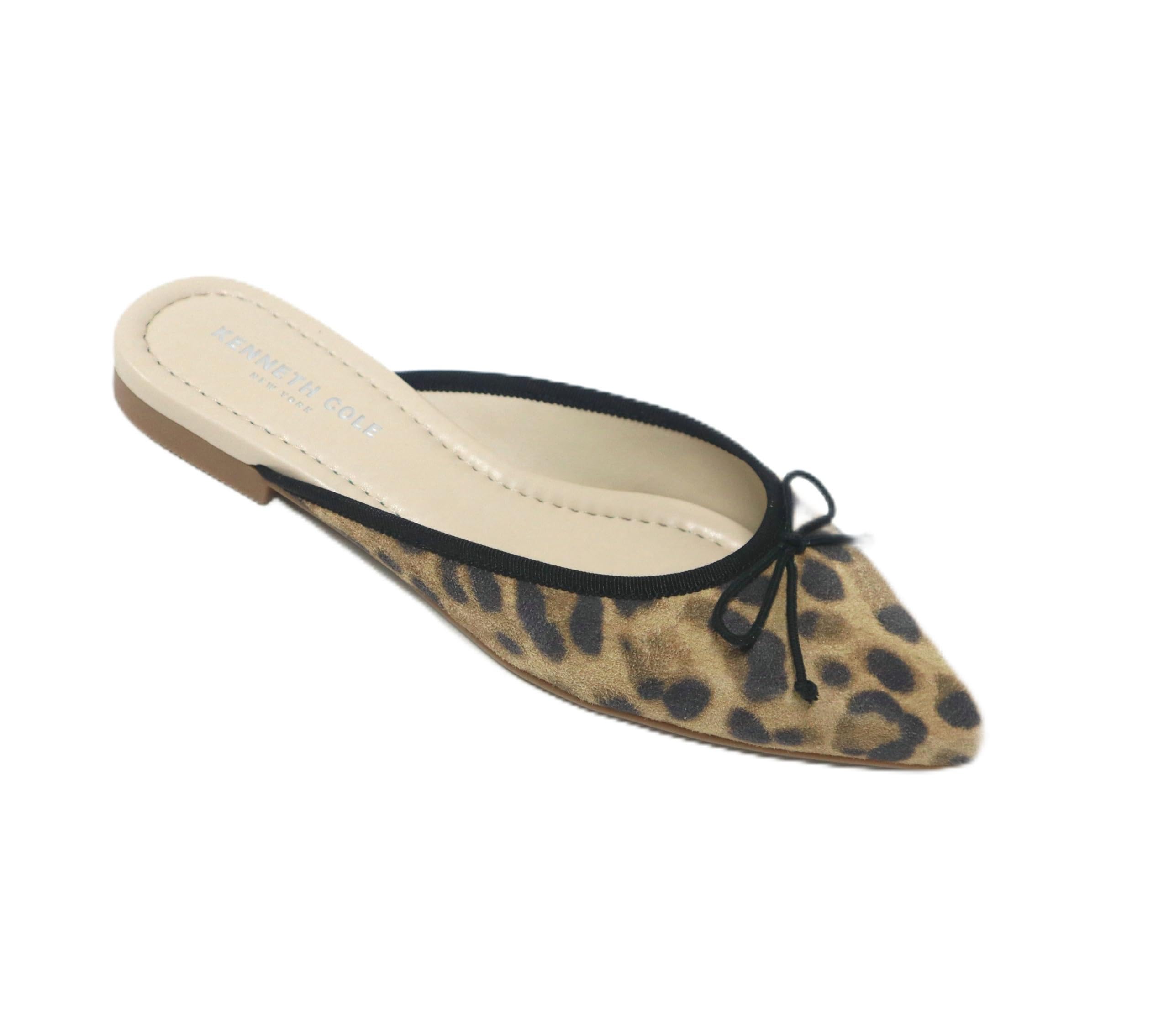 Kenneth Cole Women’s Women’s Fashion Mule, Leopard Suede, 9