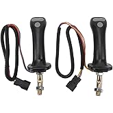 Ymiko Excavator Joystick Lever,2Pcs 3 Button Excavator Joystick Handles 6 Pin Aluminum Alloy Compatible with DH DX150 215 225 300 370?9C [Video Game]