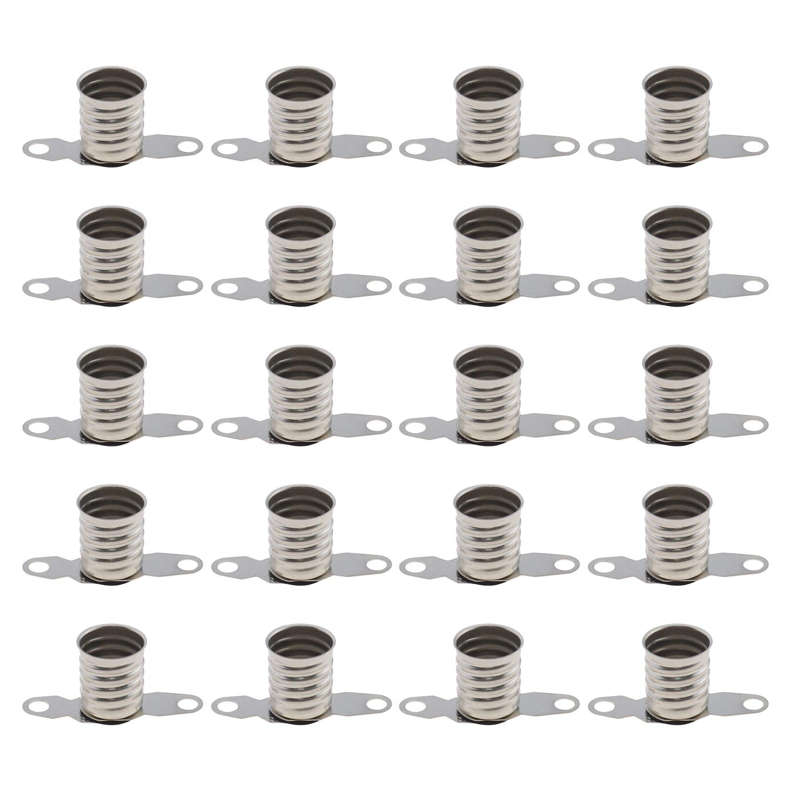 VGOL 20Pcs E10 Socket Light Fixed Device E10 Bulb Socket Base E10 LED Bulbs Lamps Socket Base Electrical Accessories for School Experiments Making Toys