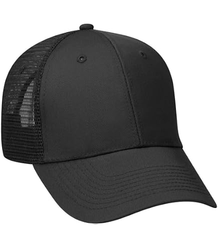 Otto Caps 5 Panel Low Profile Mesh Back Trucker Hat Cotton Twill