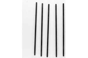 PAYNE BROS CUSTOM KNIVES 5 Pack 6 INCH G10 Rod for Knife Making - Craft Supplies - Jewelry Making (Black, 3/16 INCH)