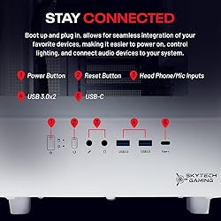 Skytech Gaming Azure 3 Desktop PC, Ryzen 7 9700X