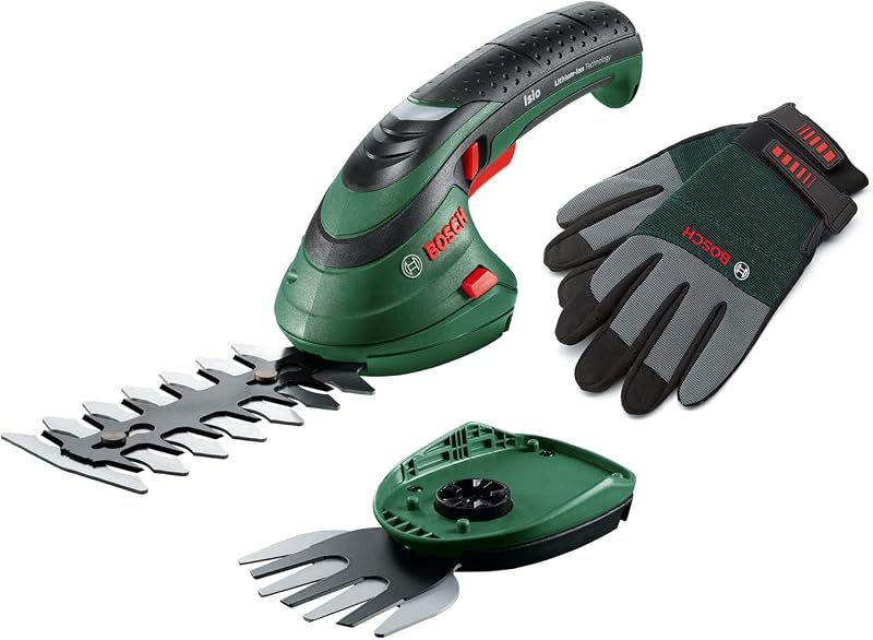 Bosch Isio Cordless Hedge Trimmer Grass Shear Set 3.6V 12 cm Blade 8 mm