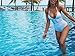 Women's Sexy V Neck Halter Hollow Out One Piece Monokini Beachwear Bikini Swimwuits L