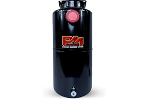 PRIMARY MOVER Round Metal Hydraulic Reservoir (8 Quart) (To insure proper fit check dimensions.)