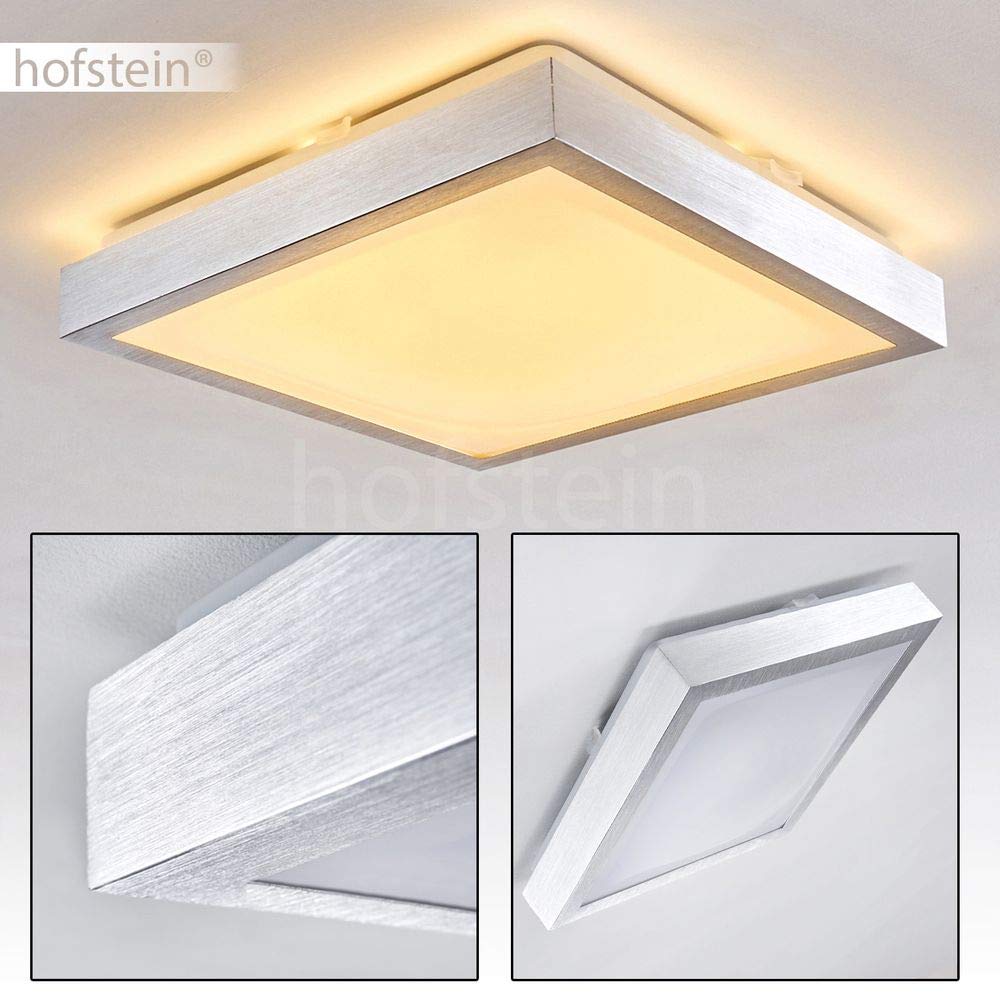 LED Deckenleuchte Wutach auch für das Badezimmer geeignet 800 Lumen eckige Deckenlampe aus