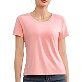 Short Sleeve T Shirts for Women Basic Tees Cropped Tshirts Casual Summer Tops Crewneck Plain Petite Tops