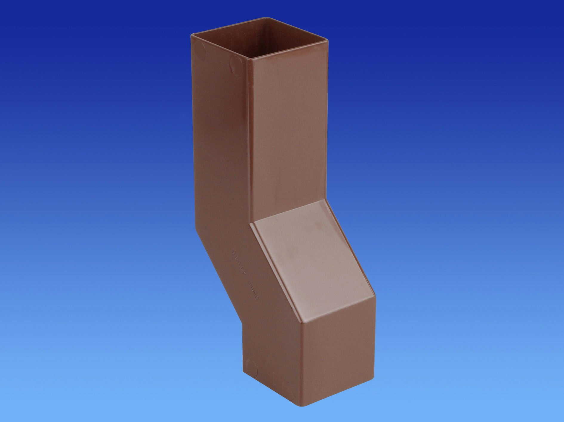 Wavin OSMA 4T838 Brown Pipe Wall Offset for 61mm Square downpipes