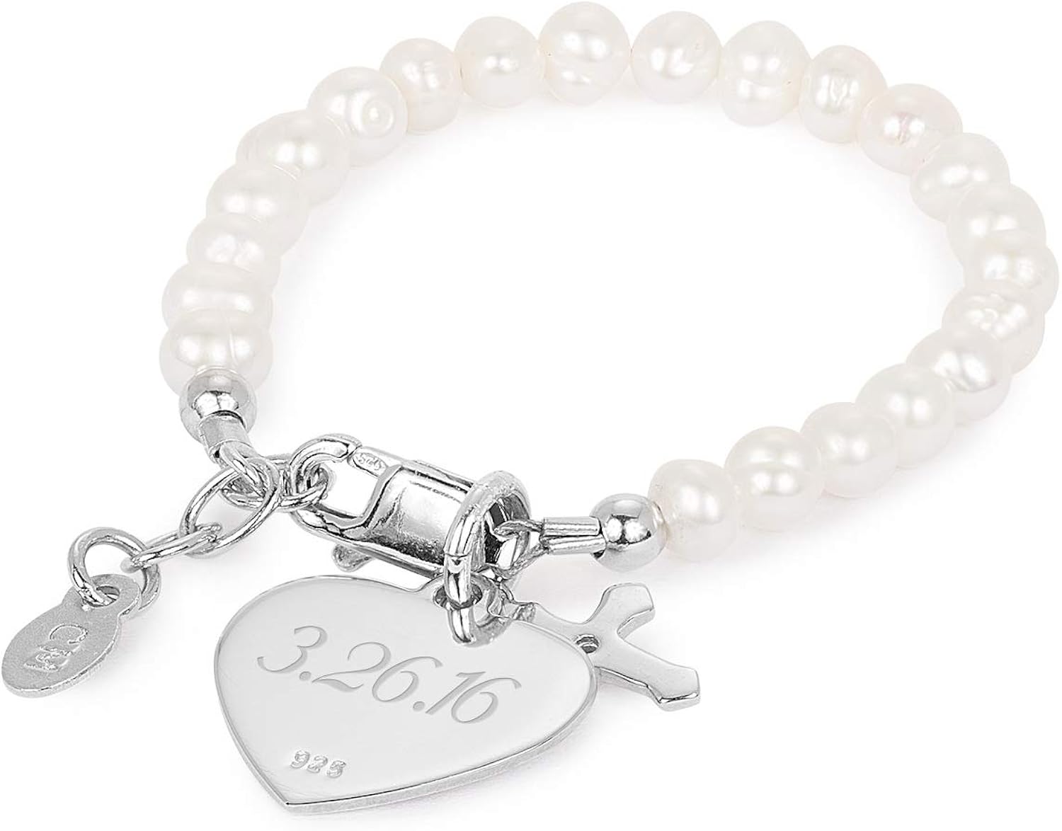 baptism baby bracelet