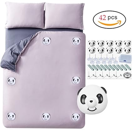 Magnetic Comforter Duvet Holder Fasteners Locks Keeping Corners Of