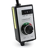 VenTech VT SPD-CTRL VTSPEED Variable Dial Router Fan Speed Controller for Duct and Inline Fans