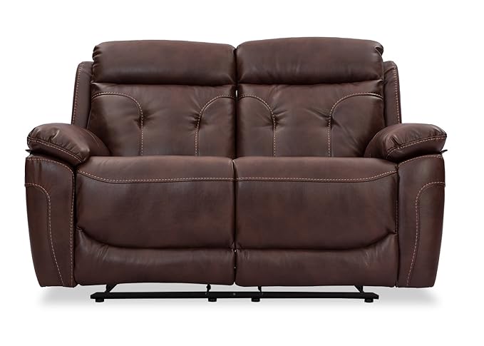 Durian Dream Two Seater Recliner (Matt Finish, Brown)