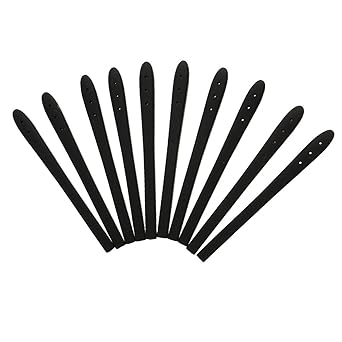 FLAMEER 10 Packung Silikon Antirutsch Überzüge für Bügelenden/Brillenbügel Silikon Socke schwarz