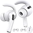AhaStyle 3 Pairs AirPods Pro Ear Hooks Covers [Added Storage Pouch] Anti-Slip Ear Covers Accessories Compatible with Apple Ai