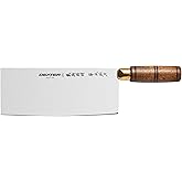 Dexter-Russell S5198 Traditional Chinese Chef’s Knife, 8" x 3-1/4" High Carbon Stain-Free Steel Blade, Walnut Handle, Professional USA Made Chef’s Knife for Precise Chopping and Slicing