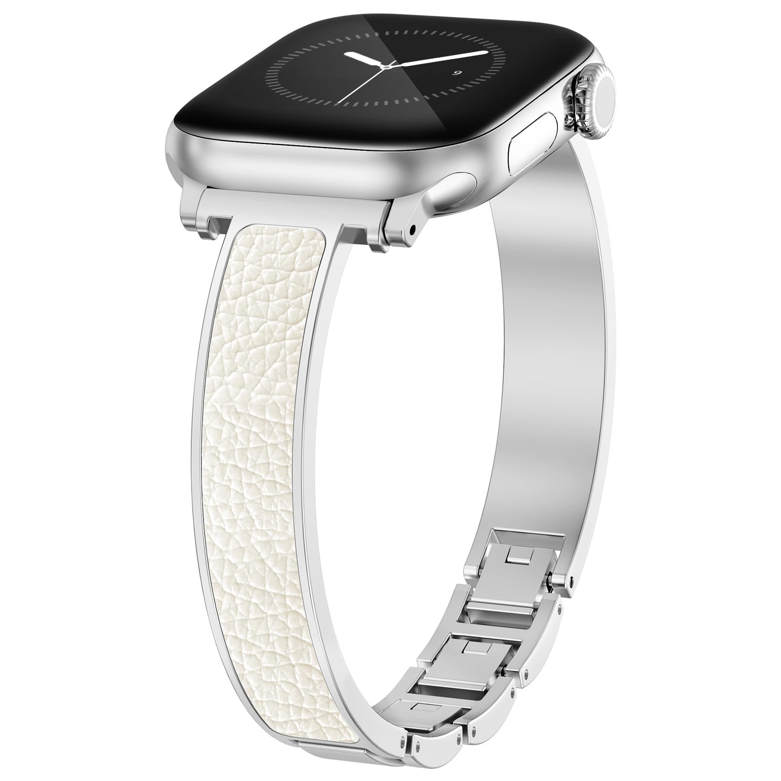 WINGLE Slim Leather Bands for Apple Watch Band for