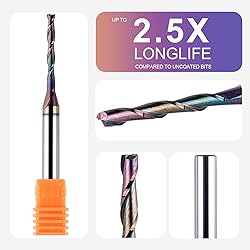 SpeTool Upcut Spiral Router Bit 1/8 Inch Cutting