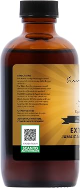 Sunny Isle Jamaican Black Castor Oil Extra Dark 4oz Natural Moisturizing Hair view 8