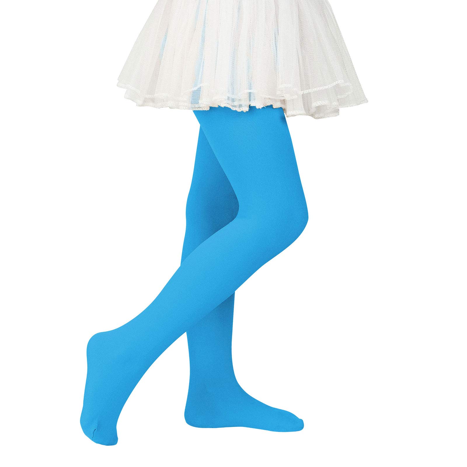 Photo 1 of Girls Ballet Dance Tights for Toddler Baby Soft Athletic Leggings Infant Elastic Dance Tights for Girls Blue 1-3T