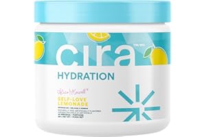 Hydration Powder - Cira x Alicia McCarvell's Electrolyte Drink Mix with Himalayan Salt for Dehydration Relief and Recovery - 