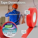 Mercury 20 Metre Electrical Insulation Tape White PVC Adhesive BS Approved view 4
