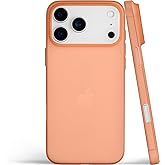 totallee Thin iPhone 17 Pro Max Case Scarf, Thinnest Cover Ultra Slim Minimal - for Apple iPhone 17 Pro Max (2025) (Orange)