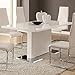 Coaster Home Furnishings Glossy White Contemporary Dining Table