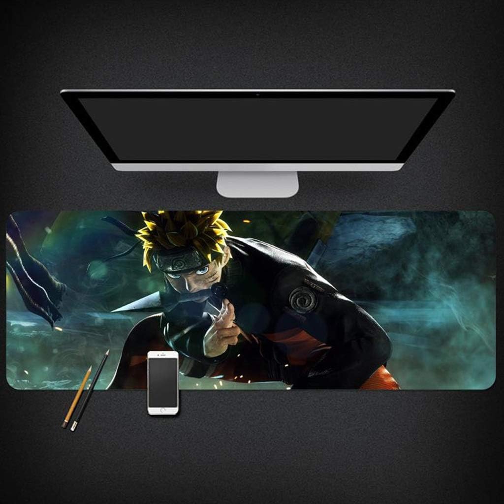 SYXYSM Gaming Mouse Extended Gaming Computer Mouse and Keyboard Mouse Mat I Mouse Mat I Gaming PC Mouse Mat for Gaming Desk inch Gaming Mouse Pads - Naruto Anime Design