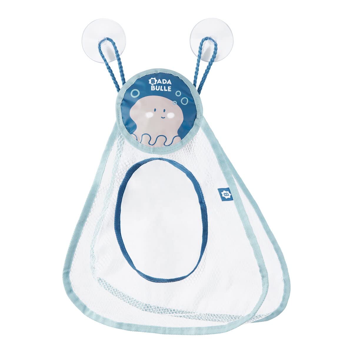 Badabulle Bathing net marine animals, for storing bath toys, with 2 sturdy suction cups