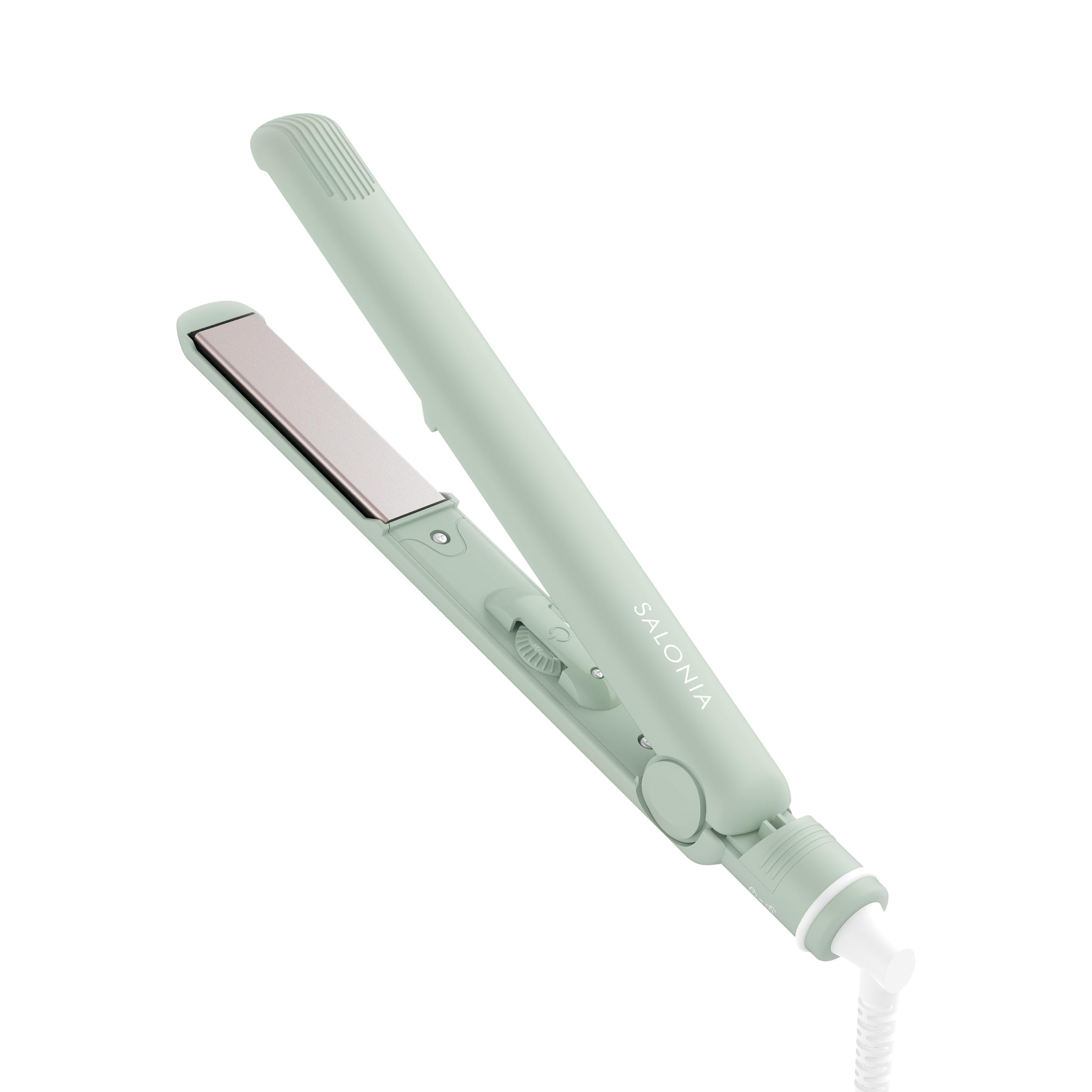 SALONIA サロニア ストレートヘアアイロン ヘアアイロン 24mm 海外対応 マイナスイオン コーティングプレート S