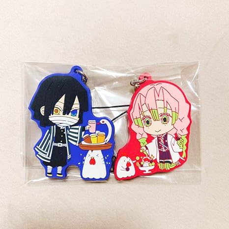 Amazon 鬼滅の刃 ローソン ラバスト ラバーストラップ 伊黒小芭内 甘露寺蜜璃 おばみつ アイドル 芸能人グッズ 通販