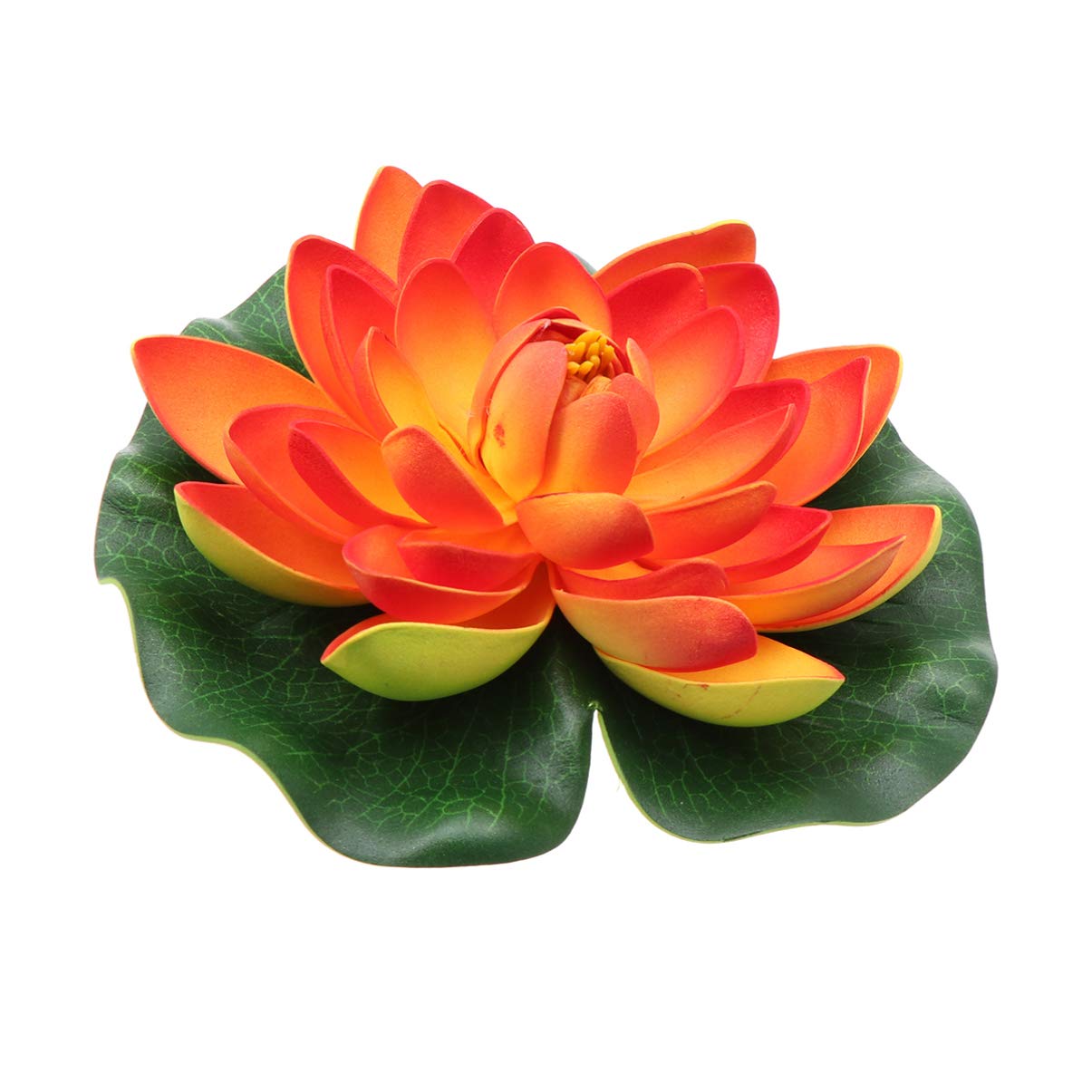 Cabilock Simulated Lotus Decoration Floating Water Lily Flower Decor for Garden Pool Outdoor Patio Home Water Feature