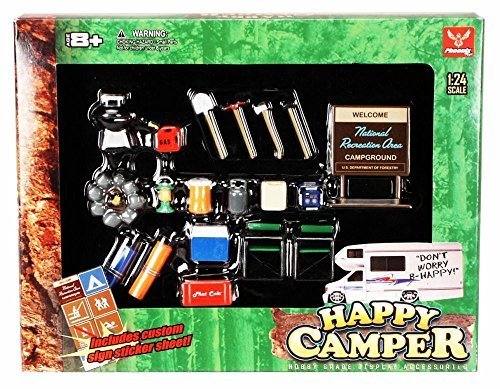 Happy Camper - Phoenix Garage Diorama Accessory Set 18430 - 1/24 scale diecast car diorama accessory