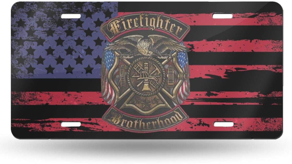 JADETADELA Firefighter's Brotherhood Personalized Metal